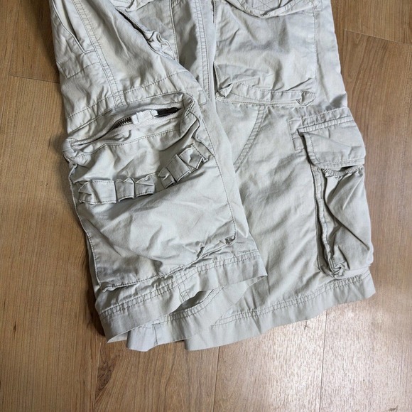 Mossimo Supply Co Shorts Mens 30 Khaki 11" Cargo Vintage Drawstring Military - Picture 3 of 9